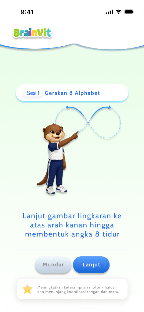 Latihan Motorik Angka 8
